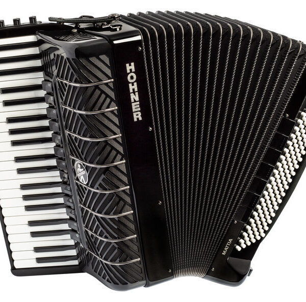 Hohner Mattia IV 120 BK white Buttons