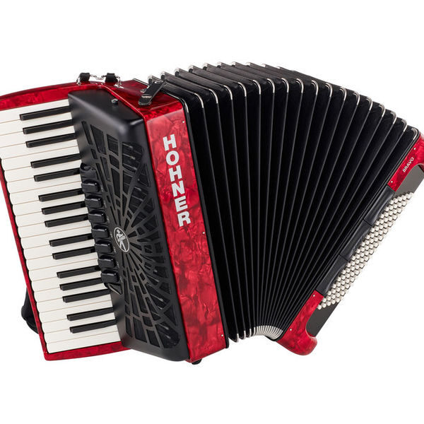 Hohner Bravo III 96 silent key red